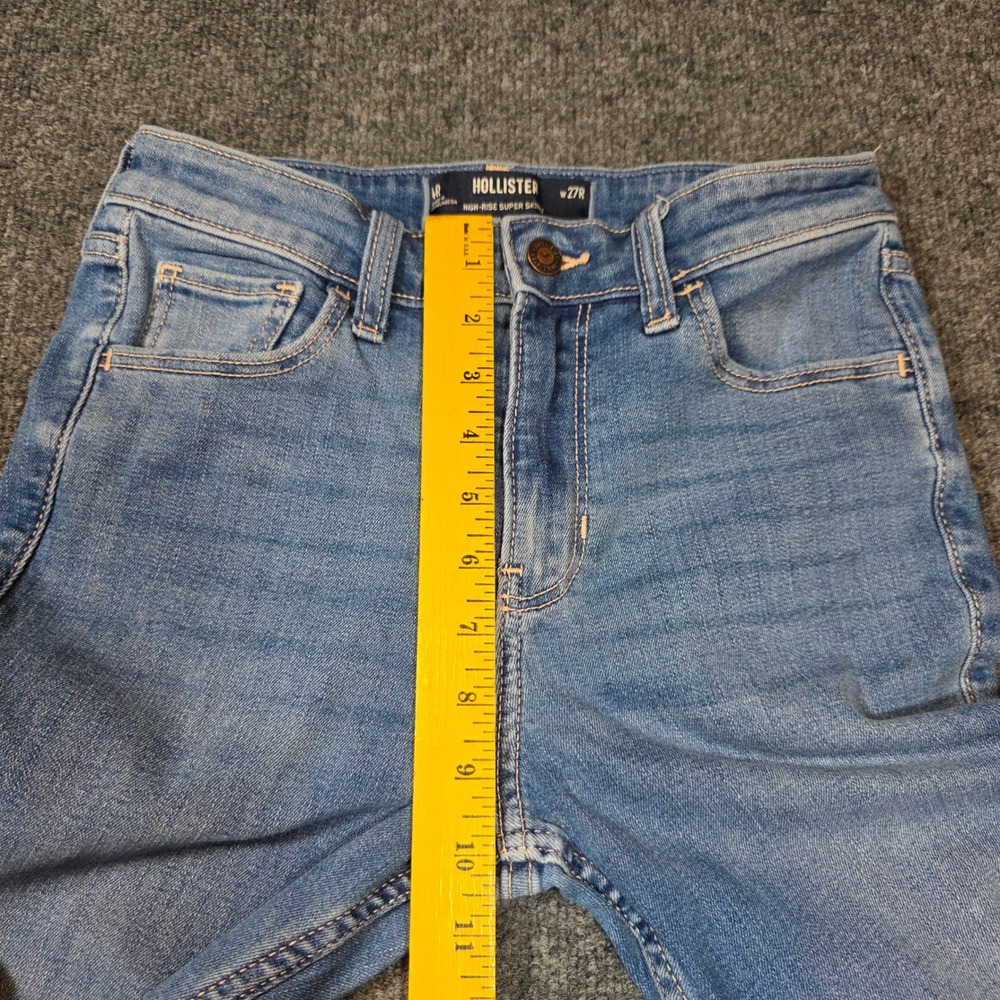 Hollister 4R/27R Womens High Rise Super Skinny Jeans Medium Wash Tuck in Boots - Picture 6 of 9